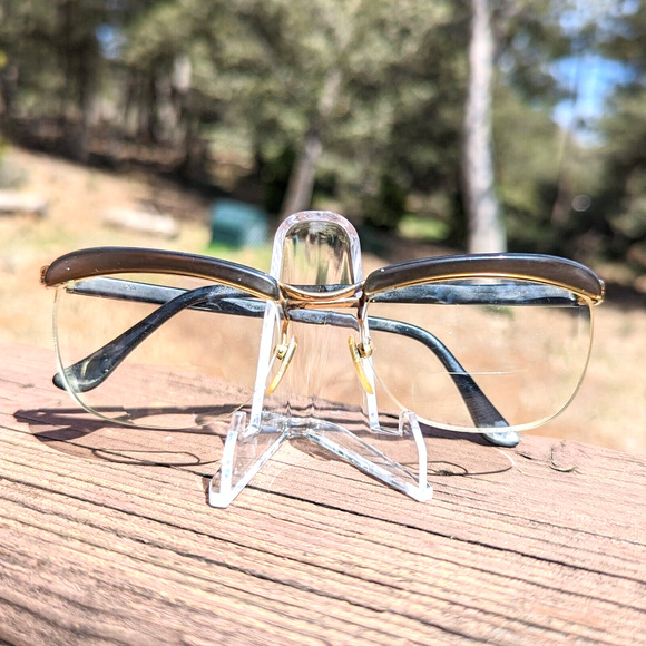 Amor Gold Filled Half Frame Glasses Vintage 1960s Made in France Says 18mm GF main image 10